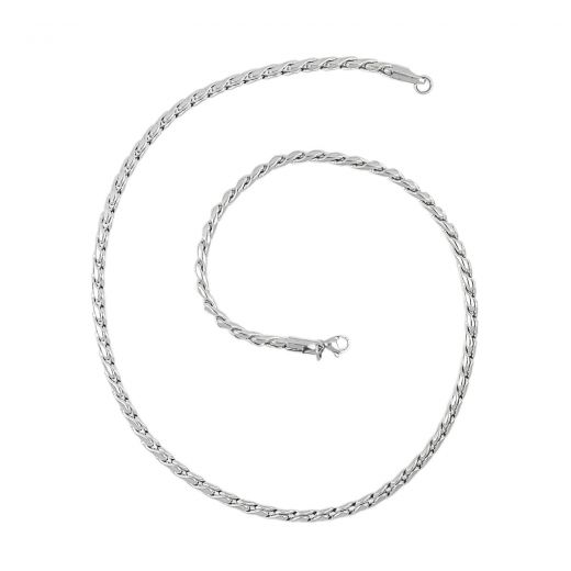 Chain necklace made of stainless steel with a thickness of 4,5 mm