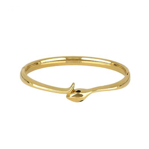 Stainless steel snake bracelet in gold color