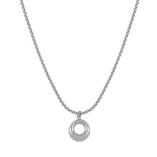 Stainless steel circle necklace