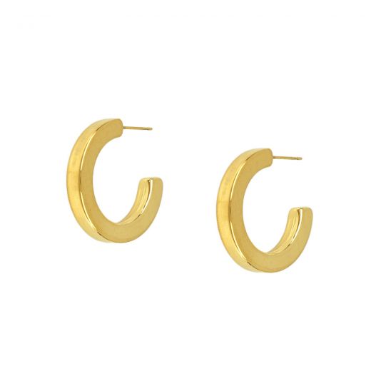 Hoop earrings made of stainless steel gold plated 