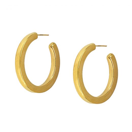 Hoop earrings made of stainless steel gold plated 