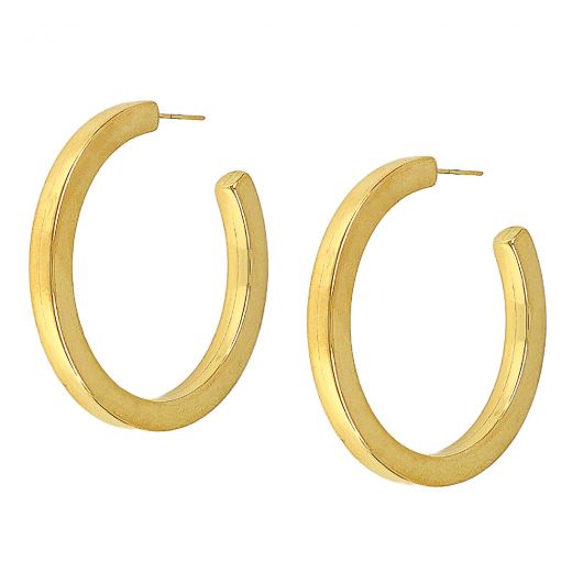 Hoop earrings made of stainless steel gold plated 