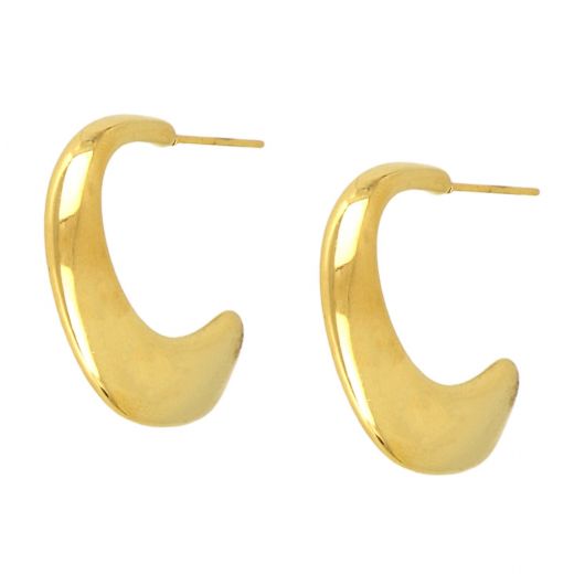 Εarrings made of stainless steel gold plated