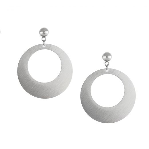 Earrings made of stainless steel round design